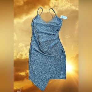 Light metallic bodycon dress